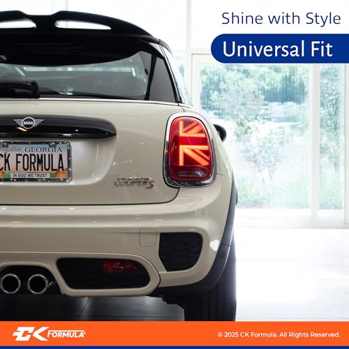 CK FORMULA Bling License Plate Frames for Women - 2 Pack, Sparkly Diamond Car Accessories with 1600 Rhinestones, Street-Legal, Rust-Free, Rattle-Proof, Slim Car Tag Holder Includes Glitter Crystal Caps (Black) - Image 2