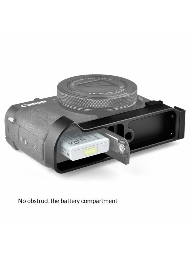 Easy Hood Camera Extension Base Plate for Canon G7X Mark III and Mark II, Easy Hood Video Shooting Vlogging Accessories Microphone Light Bracket with Cold Shoe Mount - Image 5