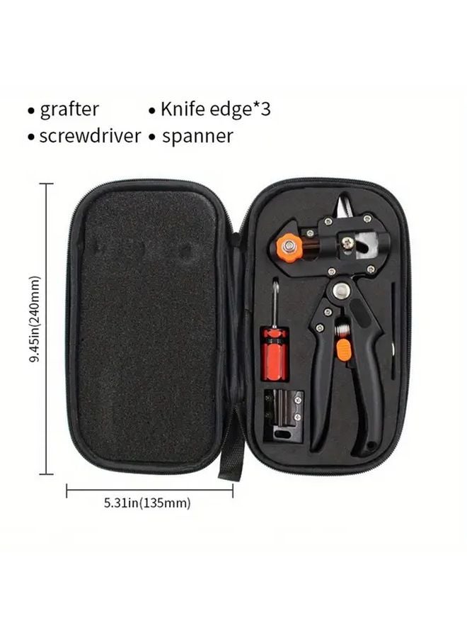 1 Set Garden Grafting Tools With Storage Case 2 In 1 Grafting Knife For Plant Branch Vine Fruit Tree Cutting Pruner - Image 5