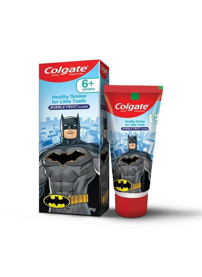 Colgate Batman Anticavity Toothpaste For Kids 80G (Bubble Fruit Flavour)  - Image 1