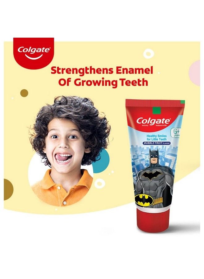 Colgate Batman Anticavity Toothpaste For Kids 80G (Bubble Fruit Flavour)  - Image 3