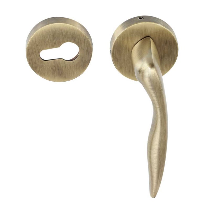 Indian-Shelf IndianShelf Modern Door Handle Brass Drawer Pull Handles Antique Gold Window Pulls 1 Piece 15 cm  - Image 2