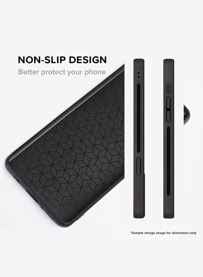 Stylizedd Rugged Black edge case for Samsung Galaxy A15 / A15 5G, Slim fit Soft Case Flexible Thin Cover- When Words Fail (White Tape) - Image 4