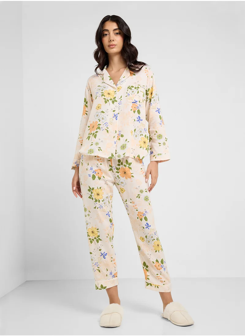 ELLA Floral Print Pyjama Set