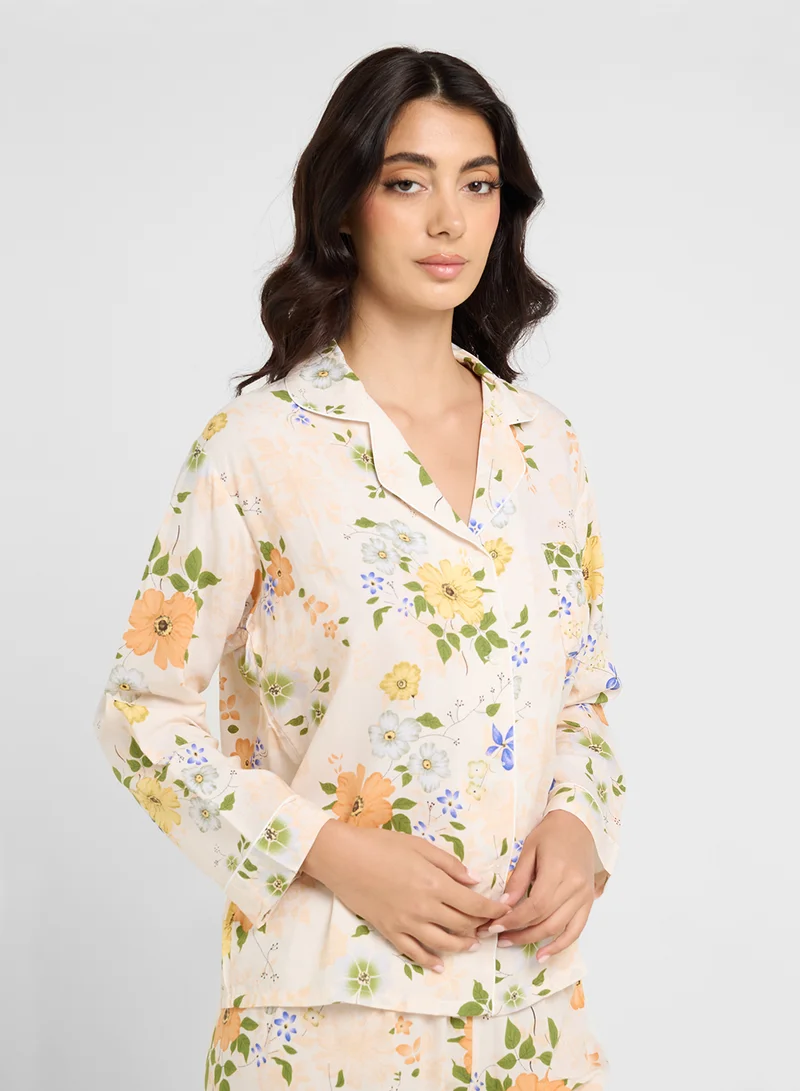 ELLA Floral Print Pyjama Set