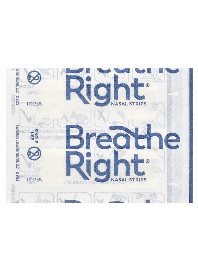 Breathe Right Breathe Right, Nasal Strips, SM/Med, Clear, 30 Strips  - Image 3