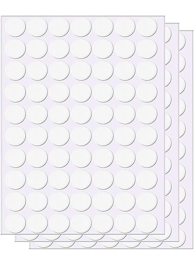 erorex 210 Pieces Double Sided Adhesive Dots Sticky Dots Stickers Removable Round Putty Clear Sticky Tack Strong Adhesive Sticker Waterproof Small Stickers For Balloon Craft Diy Art Decoration 20Mm - Image 1