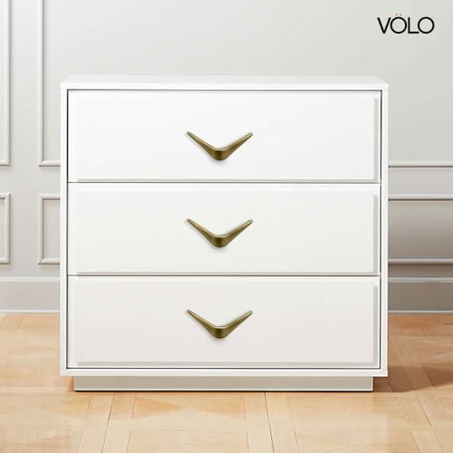 VOLO V knobs for Drawers and cabinets for Home/Kitchen/Offices and Hotels - Versatile Solution for Home, Hotel, and Office Doors (Antique Brass, 4) - Image 3