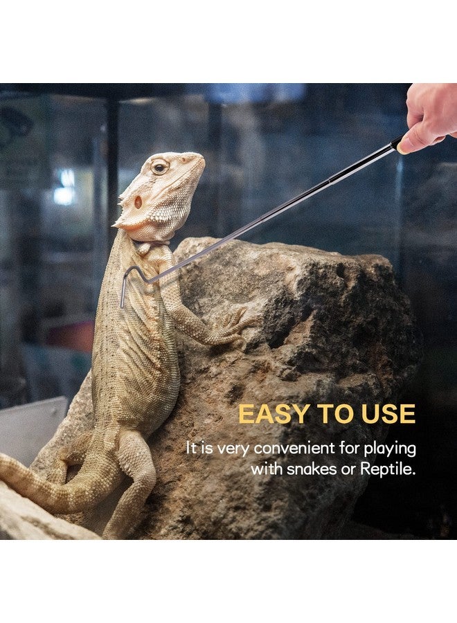 CONSIO Retractable Reptile Hook, Portable Mini Snake Hook Collapsible Stainless Steel Snake Tool, and Snake & Reptile Hook Retractable Catching Snake Handling Tool - Image 5