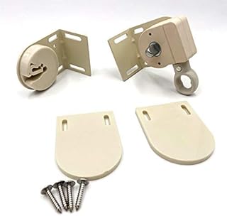 nn N/N Universal Replacement Mounting Brackets of Exterior Sun Shades Roller up Blinds,Indoor/Outdoor (Beige, Cordless  - Image 1