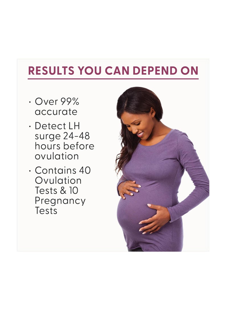 fairhaven health Bfp Ovulation And Pregnancy Test Strips Contains 40 Ovulation And 10 Pregnancy Tests - Image 2