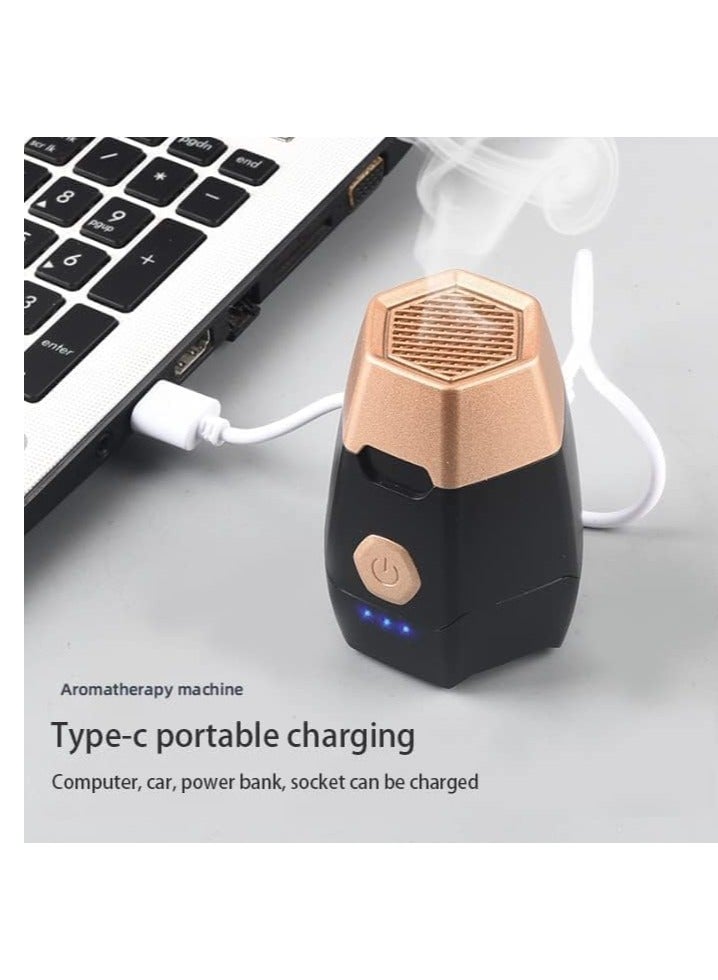 ELTRAZONE Well-designed aroma diffuser, electronic incense burner, portable smart aroma diffuser, car mini aroma diffuser, safe and intimate (black) - Image 3