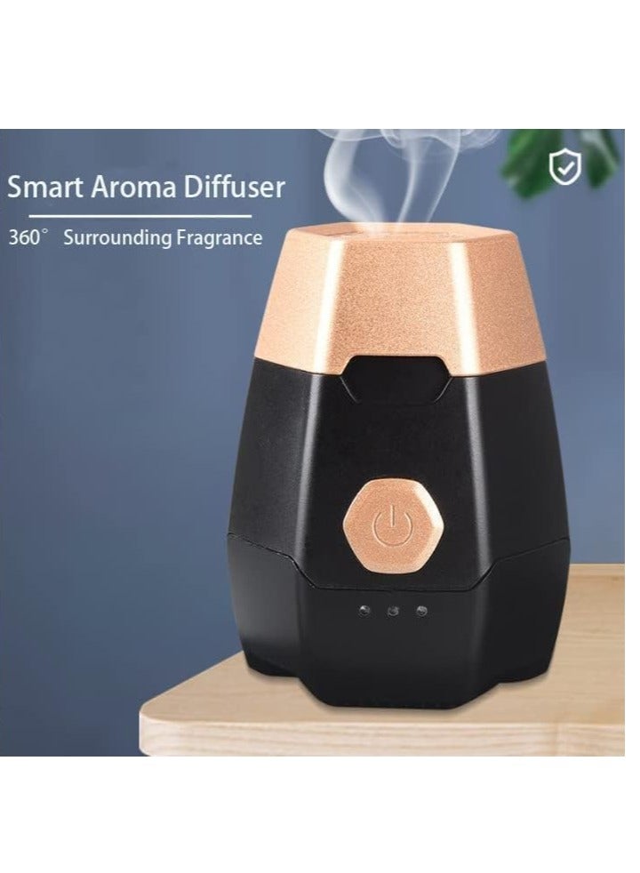 ELTRAZONE Well-designed aroma diffuser, electronic incense burner, portable smart aroma diffuser, car mini aroma diffuser, safe and intimate (black) - Image 4