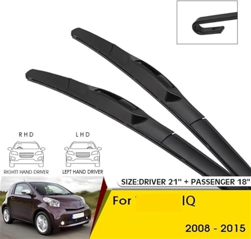 Wivplex Car Front Wiper Blades for Toyota IQ 2008-2015 - Image 5