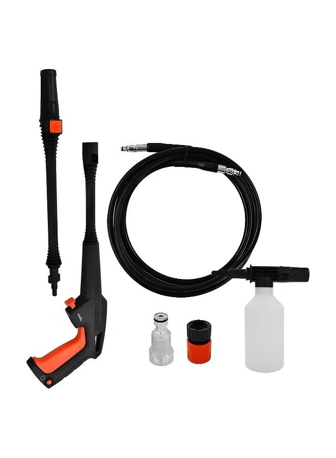 BLACK+DECKER غسالة ضغط عالية الأداء 1400 واط مع خاصية السحب الذاتي مثالية للحديقة المنزلية والسيارة 105 بار 1400 واط PW1450TD-B5 برتقالي/أسود - Image 2