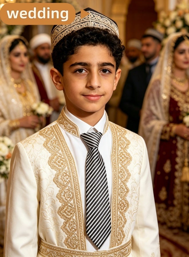 4 حزم من ربطات العنق المخططة الجاهزة للربط للأولاد، مزودة بشريط مطاطي قابل للتعديل، مناسبة للأطفال والأولاد والبنات، للاستخدام مع الزي المدرسي، والمسرح، وحفلات أعياد الميلاد، وحفلات الزفاف، وحفلات التنكر، والملابس اليومية غير الرسمية، وربطات العنق للقمصان - Image 4