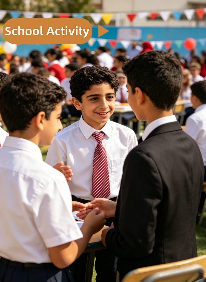 4 حزم من ربطات العنق المخططة الجاهزة للربط للأولاد، مزودة بشريط مطاطي قابل للتعديل، مناسبة للأطفال والأولاد والبنات، للاستخدام مع الزي المدرسي، والمسرح، وحفلات أعياد الميلاد، وحفلات الزفاف، وحفلات التنكر، والملابس اليومية غير الرسمية، وربطات العنق للقمصان - Image 2
