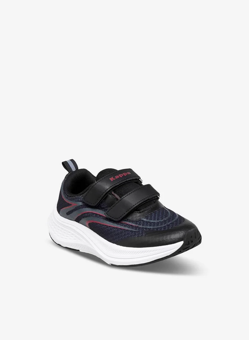 Kappa Boys' Textured Sports Shoes with Hook and Loop Closure