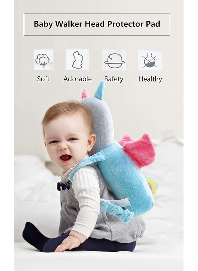erorex Toddler Baby Head Protection Cushion Backpack Wear Infant Support Head Pillows Soft Baby Nursery Pillows Unisex Newborn Head Shaping Pillow Support Head Sleep Pillows Turtle  - Image 4