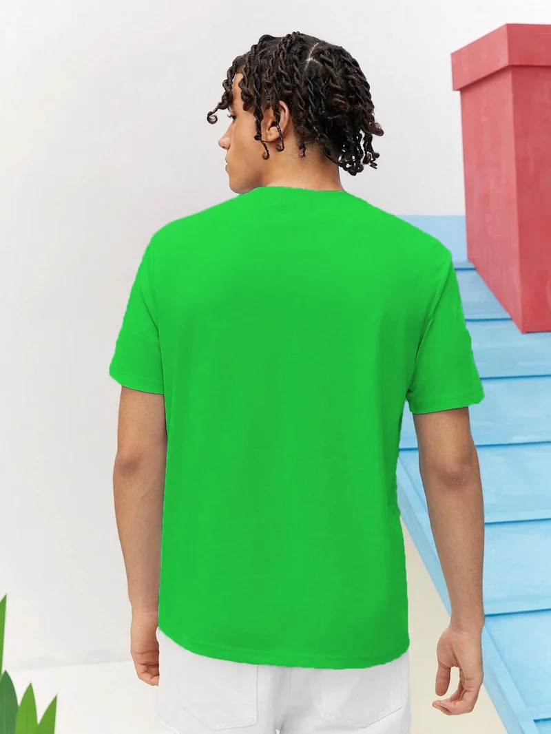 دوغ فش Lover Combination Couple Classic Pixels Timeless Fun Printed Oversize Cotton T-Shirt 2-Pack