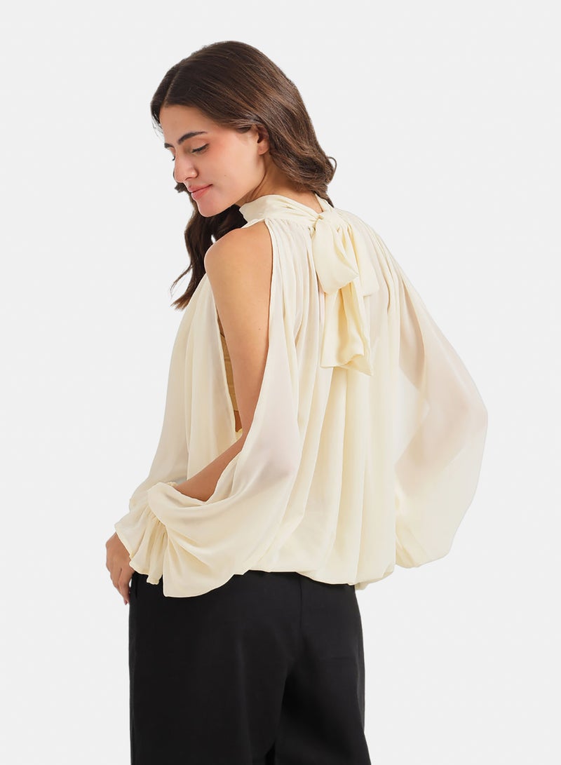 Carina Cold-Shoulder Sleeve Blouse - Image 4