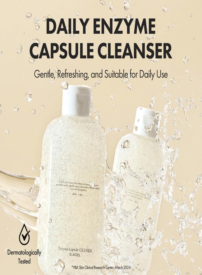 ELROEL Enzyme Capsule Cleanser - Refining and Gentle Exfoliating Foaming Cleansing Face Wash with Miracle and Keratin Enzyme, PHA and Hyaluronic Acid - Korean Skin Care for All Skin Types 5.41 Fl Oz - Image 2