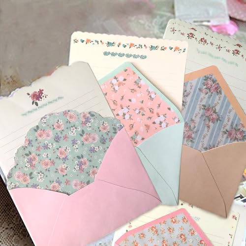 SCStyle 32 Cute Kawaii Lovely Special Design Writing Stationery Paper with 16 Envelope - 32 Letter paper (7.1x5.2 inch) by SCStyle - Image 1