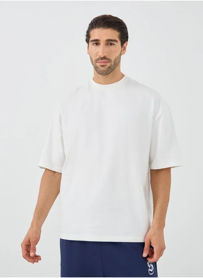 Styli Styli Slogan Print Oversized Round Neck T-Shirt