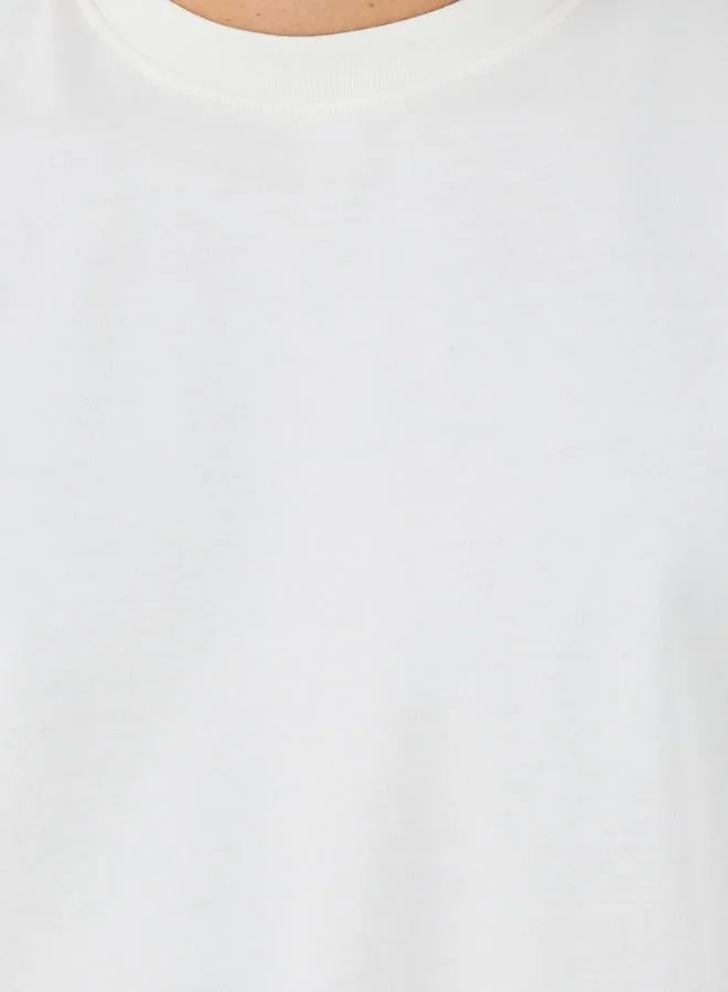 Styli Back Applique Print Boxy Fit T-Shirt