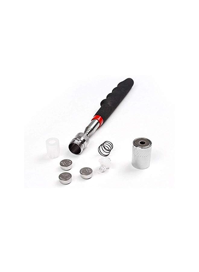 IAF Pick-up tool RetrievAl tool Telescoping StAinless Steel with LED Light, Extended Length 31inch, Perfect for Quick Finding of MetAl Items At Home, GArAge, YArd And Office - Image 2
