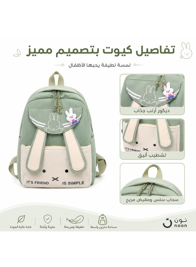 Kids Rabbit Backpack – Lightweight Multi-Pocket School Bag for Kindergarten, Travel & Everyday Use - Image 5