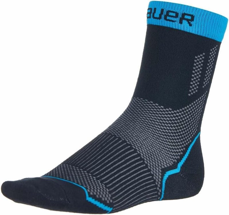 Bauer Hockey Performance Skate Sock ('21), Low (Medium), Black, 1059309 - Image 1
