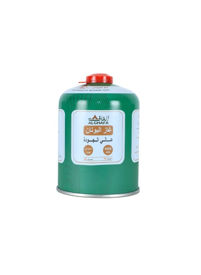 ALGHAFA Al GHAFA Butane  Gas Cartridge 450g, for Outdoor Camping Stoves and Picnic Burners - Image 1