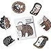 Wee Gallery Woodland Lacing Cards Sewing Board and Travel Game for Toddlers and Preschoolers Fine Motor Skills Toy MontessoriInspired Educational Kids Craft Activity for Ages 3 - Image 2