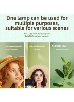 General Direct LED Square Shooting Flat Light Three-color Adjustable Soft Light For Live Shooting-Specification:11inch Square Fill Light + Small Desktop Tripod  - Image 5