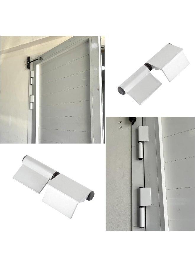 Biella Aluminum Flag Hinges - Premium White Window And Door Hinges For Effortless Pivot Action (3Pcs, 12.7Cm)  - Image 4