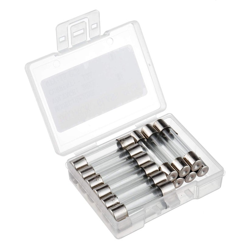 Bojack 6X30Mm 15 A 15 Amp 250 V 0.24X1.18 Inch Volt F15Al250V Fast-Blow Glass Fuses (Pack Of 18) - Image 2