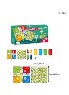 LUDO 2 In1 Snake Ladder Chess Flying Chess Arabic Game Multi player Chess Puzzle Parent-Child Toy  - Image 2