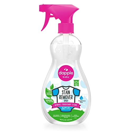 dapple Stain Remover Spray by Dapple Baby, Fragrance Free, 16.9 Fl Oz Spray Bottle - Plant-Based & Hypoallergenic - Baby Laundry Stain Remover for Clothes & Cloth Diapers - Image 1
