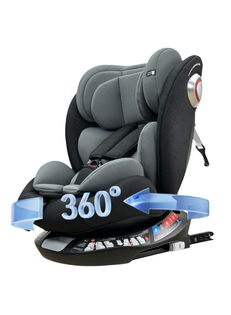 Cheart Baby Cheart Baby Infant car seat, Convertible Car Seat, Baby Rotating Car Seats, Intuitive Child Safety Car Seat, 360° Rotating Seat, Rear-Facing or Forward-Facing Car Seat, 0-12 Years old, Gray  - Image 1