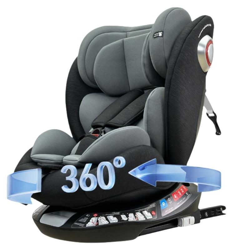 طفلي الصغير مقعد سيارة للأطفال الرضع م Cheart Baby، مقعد سيارة قابل للتحويل، مقاعد سيارة دوارة للأطفال، مقعد سيارة آمن للأطفال، مقعد دوار 360 درجة، مقعد سيارة مواجه للخلف أو للأمام، من عمر 0 ​​إلى 12 عامًا، رمادي - Image 1