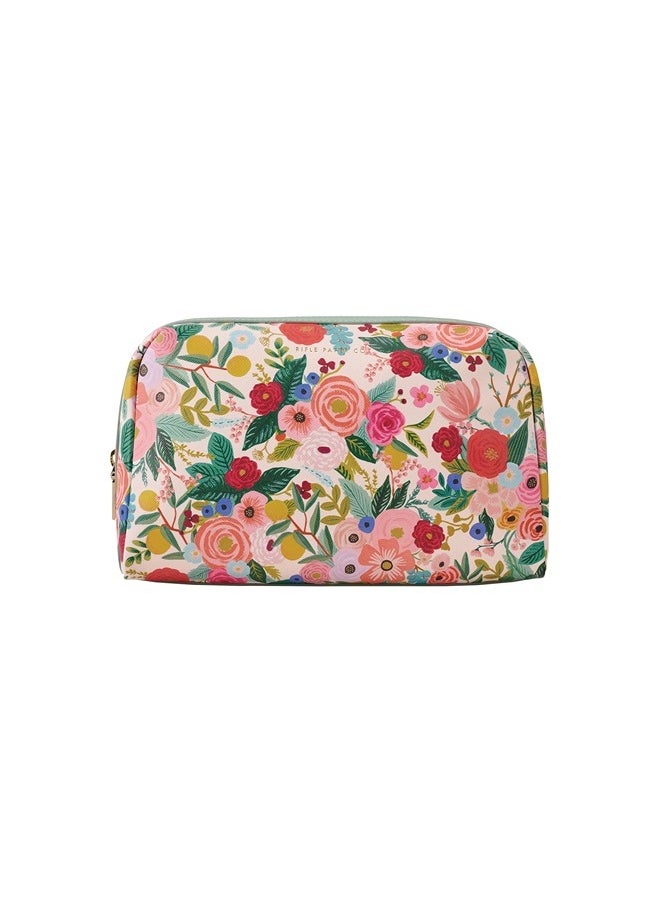 Rifle Paper Co. Garden Party Large Cosmetic Pouch for Storing Small Accessories, Includes Gold Zipper, Printed in Full Color with Stylized Pattern and Foil Stamped Logo  - Image 1