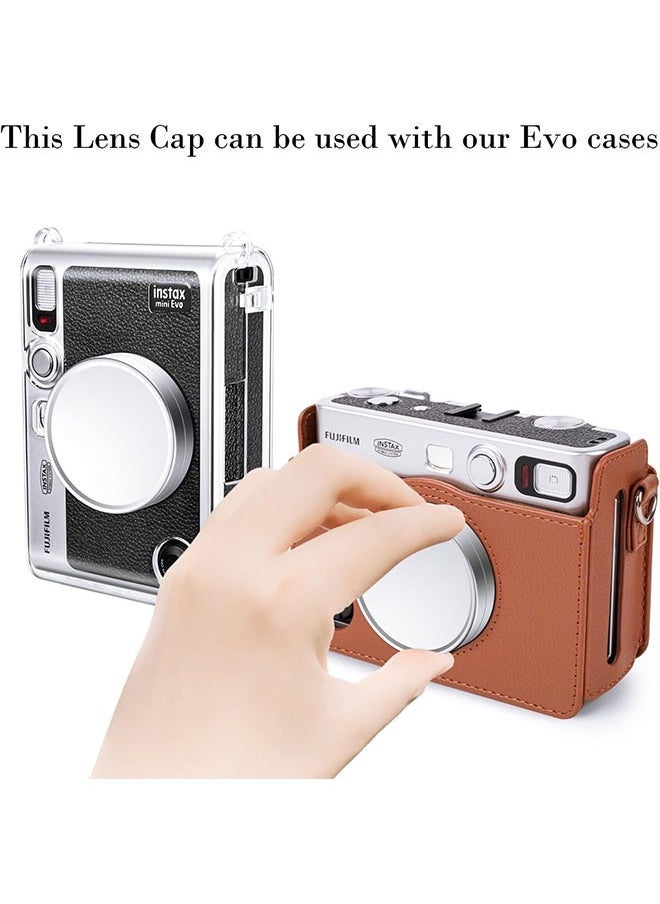 Lens Cap for Fujifilm Instax Mini Evo, Fuji Mini Accessories for Fuji Instax Mini Evo Lens Cover, Anti-Scratches Aluminum Mini Evo Lens Cap(No Camera) - Image 2