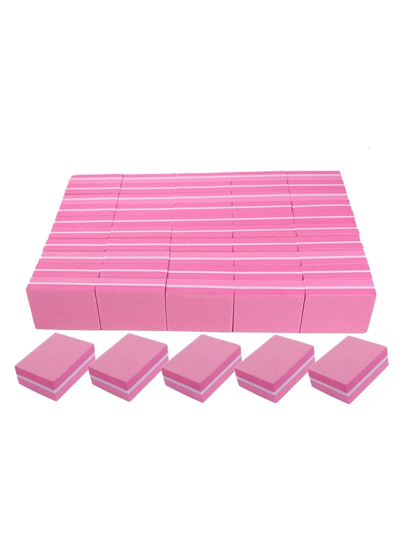 DOLOLO 50 Pcs Mini Nail Buffers Block Nail File for Acrylic Nails and Natural Nails, 100/180 Grit Nail Buffing Blocks Manicure File Blocks Set - Image 1