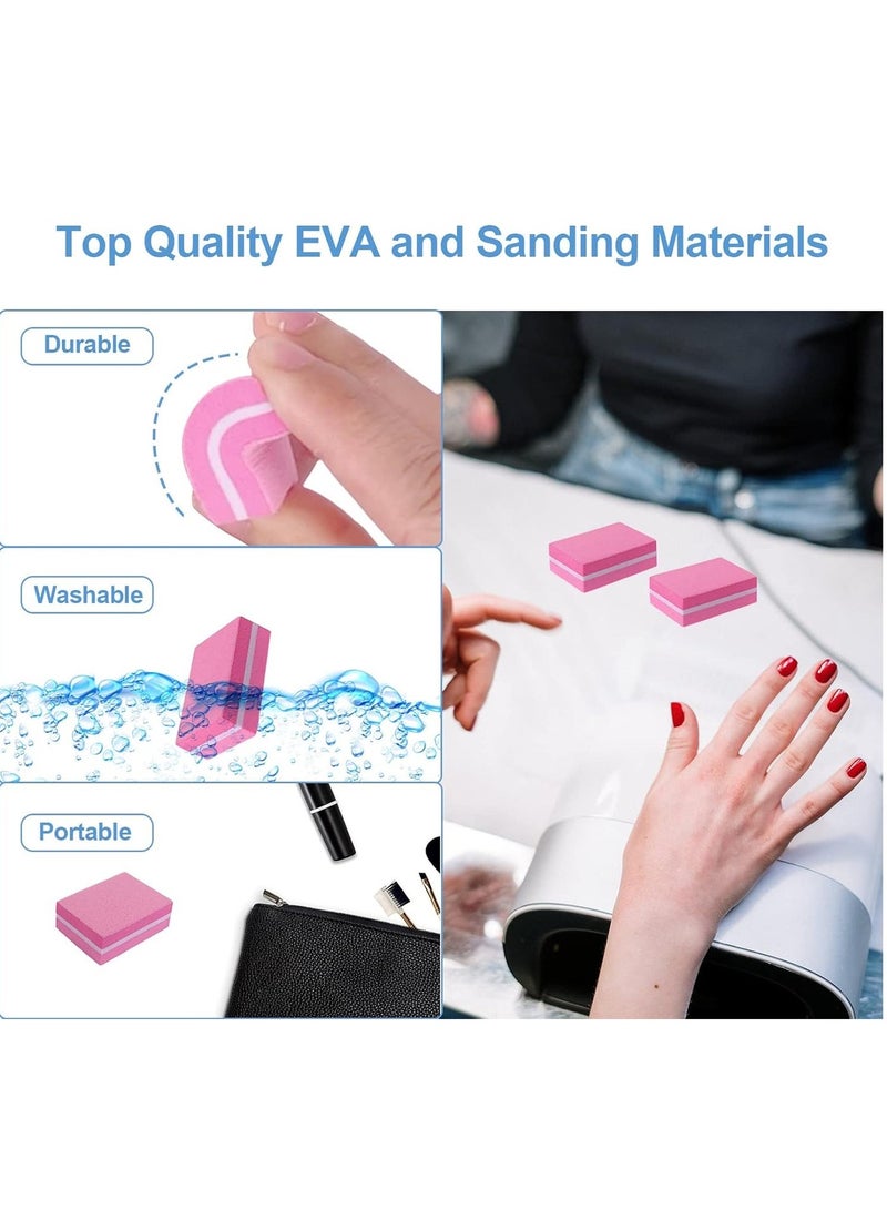 DOLOLO 50 Pcs Mini Nail Buffers Block Nail File for Acrylic Nails and Natural Nails, 100/180 Grit Nail Buffing Blocks Manicure File Blocks Set - Image 4
