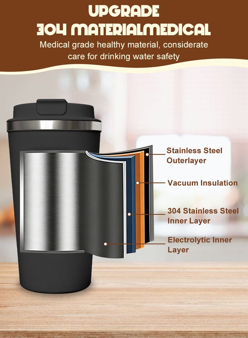 Naxifly Arabic Coffee Thermos Stainless Steel Carrier - Perfect Travel Set (510ml Insulated Mug + 2 x 150ml Coffee Mugs) - Great Gift for Ramadan, Eid al-Fitr, and National Day - Image 4