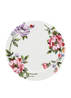 Abir 12-Piece Melamine Flat Plate Set 15 CM / 5.91 INCH White/Floral  - Image 3