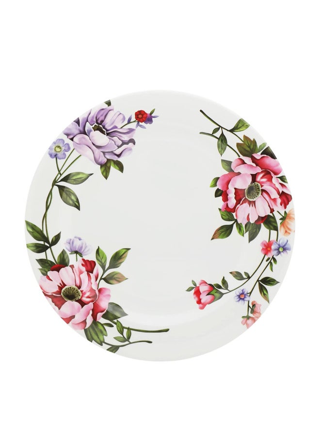 Abir 12-Piece Melamine Flat Plate Set 15 CM / 5.91 INCH White/Floral  - Image 3