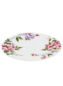 Abir 12-Piece Melamine Flat Plate Set 15 CM / 5.91 INCH White/Floral  - Image 2