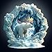 Jigfoxy Wooden Puzzle for Adults Polar Bear Jigsaw Puzzles for Adult Unique Animal Shape Wood Cut Puzzles Christmas Thanksgiving Gifts for Friends Family M114 114in190pcs - Image 2